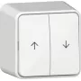 Interruttore a bilanciere da parete GIRA 315913, controllo tapparelle, bianco puro satinato
