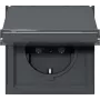 Presa Schuko Gira TX_44 con coperchio a ribalta e campo per etichetta, antracite 441067