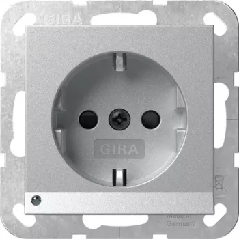 Presa SCHUKO GIRA 417026 con luce di orientamento LED, System 55