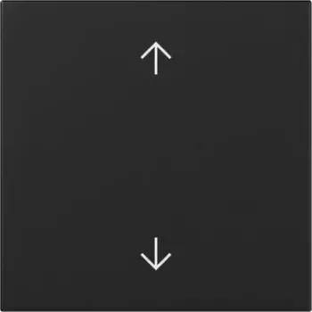 Bilanciere GIRA con simboli frecce su/giù, nero opaco, System 55 3616005