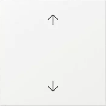 Placca a bilanciere Gira con frecce, bianco puro lucido, System 55 361627