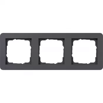 Placca di copertura Gira E1, 3 moduli, antracite (0213152)