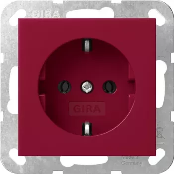 Presa SCHUKO Gira System 55 rossa 4455108