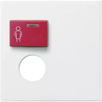 Placca di copertura Gira System 55 per modulo chiamata RT/ST, bianco puro lucido 022703