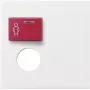 Placca di copertura Gira System 55 per modulo chiamata RT/ST, bianco puro lucido 022703
