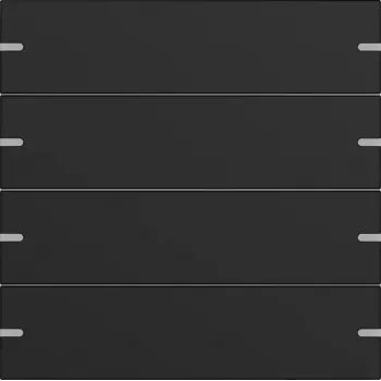 Set bilancieri Gira 4 moduli per tasto sensore 4, nero 5024905
