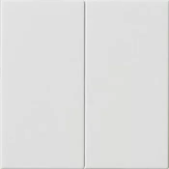 Placca interruttore a bilanciere Gira 2 moduli bianco puro 537003