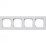 Gira Placca coprifilo 4 posti bianco puro lucido 0214295