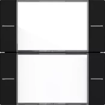Gira 5772005 Set bilanciere 2 posti per Tastsensor 4, bianco puro lucido
