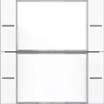 Gira 577203 Set bilanciere 2 posti per Tastsensor 4, bianco puro lucido