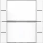 Gira 577203 Set bilanciere 2 posti per Tastsensor 4, bianco puro lucido