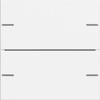 GIRA 575227 Set bilanciere 2 posti per Touch Sensor 4, System 55, bianco puro lucido