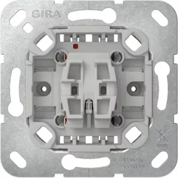 GIRA 387100 Modulo interruttore a bilanciere, contatto normalmente aperto, 1 polo, 10 A, da incasso