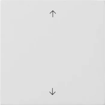Gira 5361112 Placca interruttore a bilanciere con simboli a freccia per controllo tapparelle e avvolgibili, bianco puro lucido