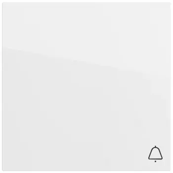 GIRA Wippe 328670 con simbolo campana, bianco puro lucido