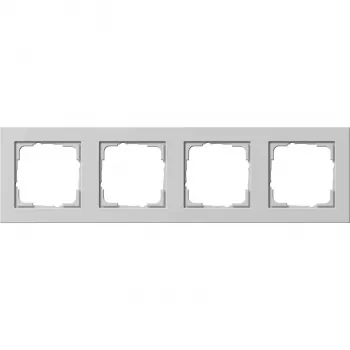 Gira Standard 55 coprifilo, 4 moduli, grigio 021437