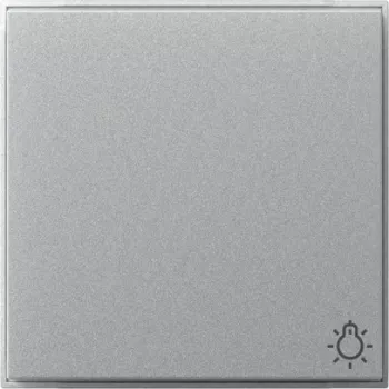 GIRA tasto basculante 328565 simbolo luce TX44 da incasso alluminio