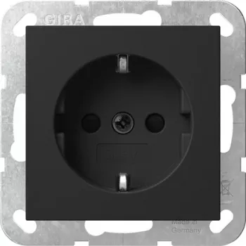Gira System 55 presa SCHUKO con coperchio a ribalta, protezione aumentata contro i contatti, bianco puro lucido 4183005
