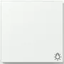 Gira TX44 tasto basculante con simbolo luce, bianco puro satinato 328566