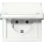 GIRA 441066 presa SCHUKO con coperchio a ribalta, Gira TX_44, bianco puro