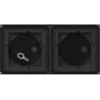 Gira System 106 scatola da incasso 2 posti, nero 551200
