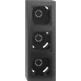 Gira cornice a 3 moduli per scatola a parete nero opaco 106309