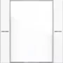 GIRA 577103 set di bilancieri 1 modulo per tasto sensore 4, bianco puro lucido