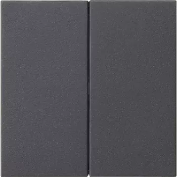 Gira System 55 placca per interruttore a bilanciere 2 moduli, antracite opaco 536228