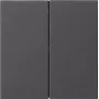 Gira System 55 placca per interruttore a bilanciere 2 moduli, antracite opaco 536228