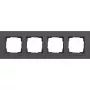 Gira Esprit cornice in alluminio antracite a 4 moduli 0214408