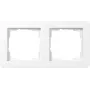 GIRA 0212151 Placca di copertura 2 posti System 55 bianco puro opaco