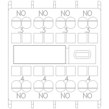 Siemens SIRIUS Blocco contatti ausiliari 4 contatti NA (3RH2911-2FA40)