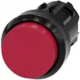 Siemens SIRIUS ACT Elemento frontale pulsante, plastica, rosso, 22mm, non illuminato, a pressione 3SU1000-0BB20-0AA0