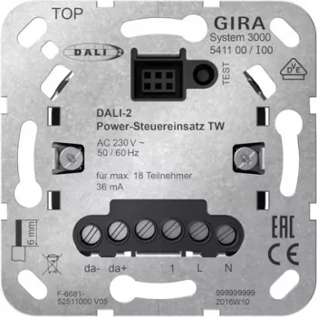 Gira System 3000 Modulo di controllo potenza DALI-2 per Tunable White 541100