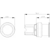 Siemens SIRIUS ACT Elemento frontale pulsante a fungo, plastica, verde, 40 mm, a pressione 3SU1000-1AD40-0AA0