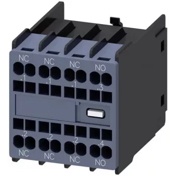 Siemens SIRIUS blocco contatti ausiliari 1NO+3NC, montaggio frontale, morsetti a vite, 3RH2911-2HA13