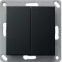 Gira BT trasmettitore a parete 2 canali nero 2462005