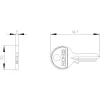 Siemens chiave per interruttore a chiave, numero di chiusura 455 3SU19500FC800AA0