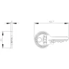 Siemens SIRIUS ACT chiave per interruttore a chiave, numero di chiusura S1, metallo, argento 3SU19500FD800AA0