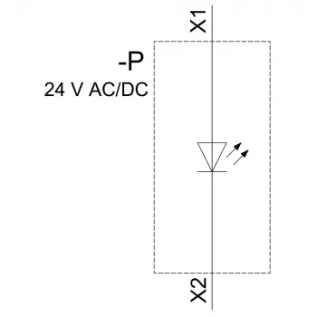 SIEMENS modulo LED con LED integrato, rosso, 24 V AC/DC, morsetto a vite, SIRIUS ACT 3SU14012BB201AA0