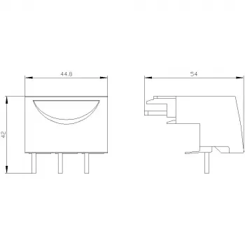 Siemens SIRIUS 3RV19275AA00 Modulo di collegamento per interruttori di protezione motore 3RV2 e contattori 3RT2, grandezza S0, 3 poli