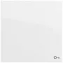 GIRA Copribilanciere 328770 con simboli apriporta e luce, bianco puro lucido