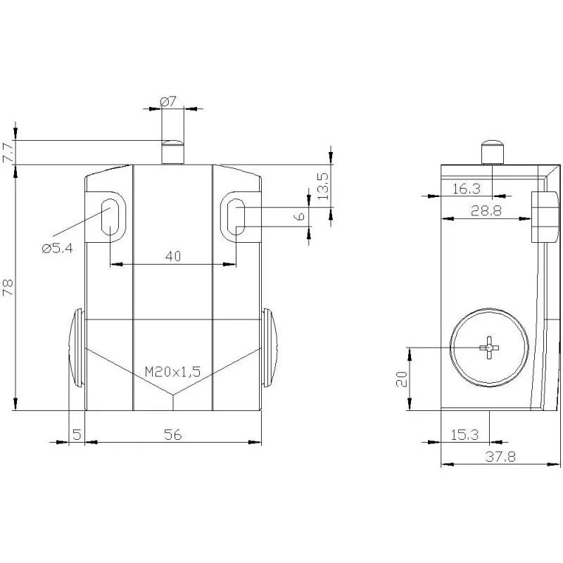 Siemens 3SE5122-0CA00 interruttore di posizione