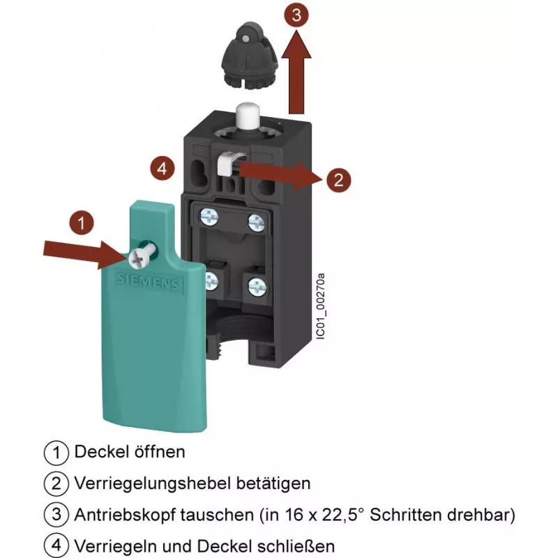 Siemens 3SE5122-0CA00 interruttore di posizione