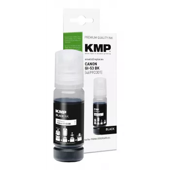 KMP PRINTTECHNIK Inchiostro di ricarica per Canon GI-53BK, nero, 60 ml, compatibile 1583,0001