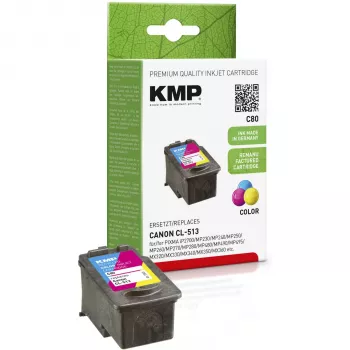KMP C80 Cartuccia d'inchiostro tri-color (ciano, magenta, giallo) - 13 ml - compatibile per Canon PIXMA MP230, MP252, MP258, MP272, MP280, MP282, MP495, MP499, MX360, MX410, MX420 1512.4530
