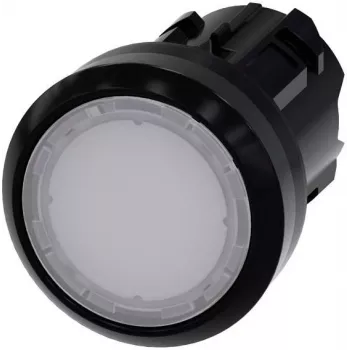 Elemento frontale pulsante luminoso Siemens SIRIUS ACT, bianco, 22 mm, plastica 3SU1001-0AA60-0AA0