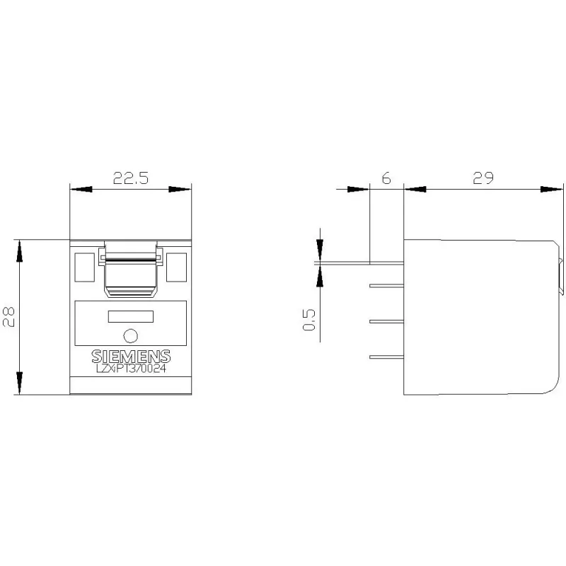 Relè a innesto Siemens SIRIUS LZX:PT370024 24V DC 3CO 10A