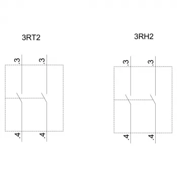 Siemens blocco contatti ausiliari 3RH2911-1HA20, 2 NO, montaggio frontale, morsetti a vite