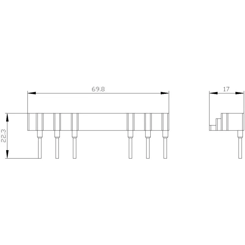 Siemens SIRIUS 3RA2913-3DA1 modulo di cablaggio per combinazioni di contattori invertitori, S00/S0, morsetto a vite, montaggio superiore